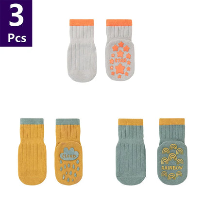 Chaussettes Bébé Antidérapantes – Douces, Sécuritaires & Ultra Mignonnes