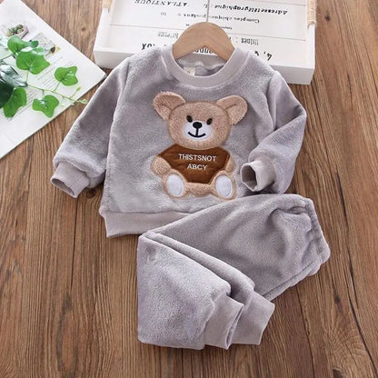 Ensemble Bébé 3 Pièces Douillet – Capuche & Pantalon (Unisexe)