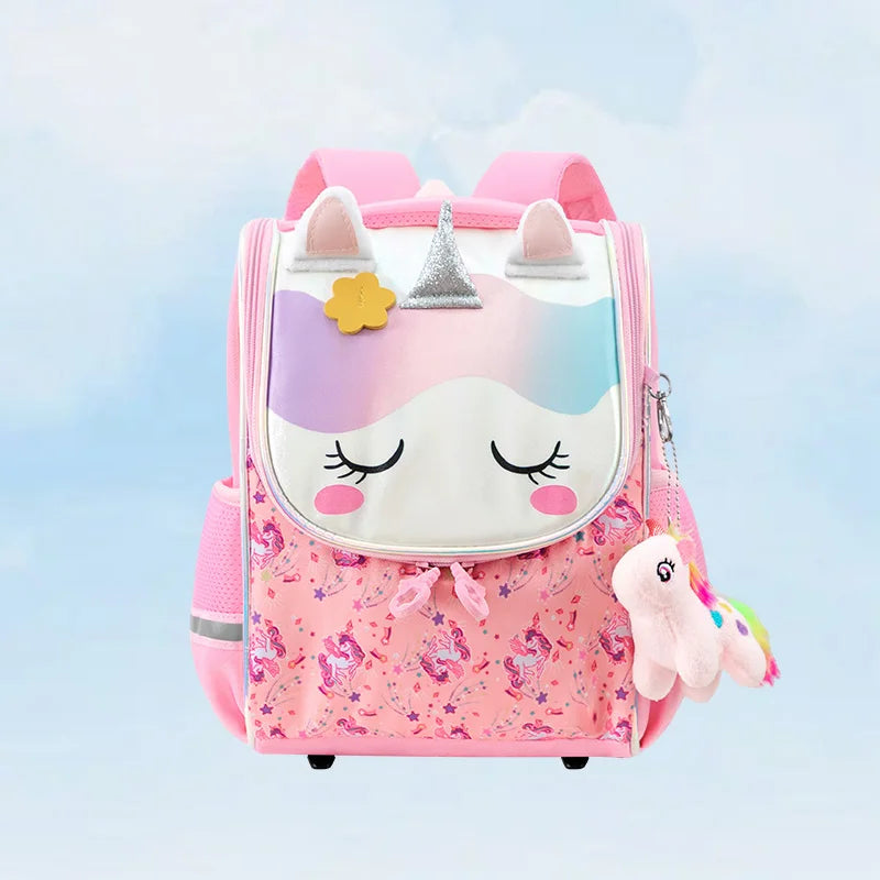 Sac à dos scolaire enfant licorne et dinosaure – Léger, ergonomique et imperméable