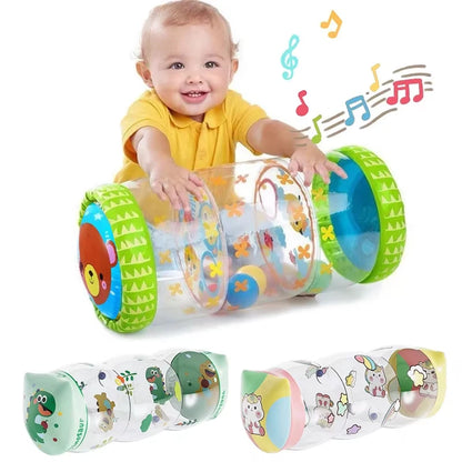 Rouleau Éducatif Bébé – Jouet Sensoriel Gonflable pour Ramper & Développement (6–12 mois)