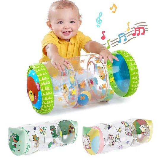Rouleau Éducatif Bébé – Jouet Sensoriel Gonflable pour Ramper & Développement (6–12 mois)