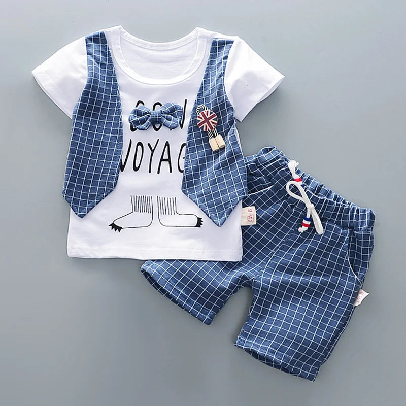 Ensemble Été Enfant – T-Shirt à Manches Courtes & Short Tendance