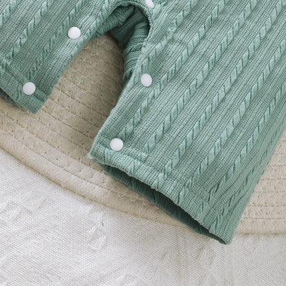 Collection Petit Trésor – Combinaison Bébé Élégante Vert Sauge