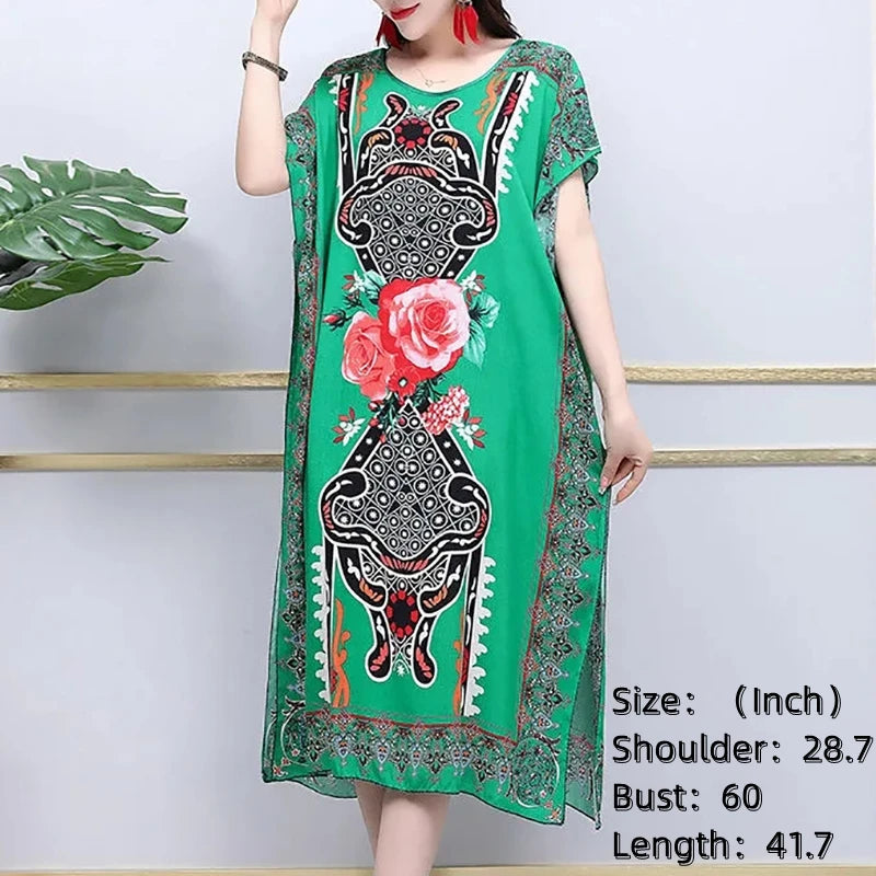 Robe de maternité bohème chic – Confort & élégance