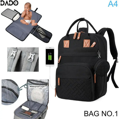 Sac à Dos à Langer Bébé Multifonction – Sac à Couches Grande Capacité Étanche