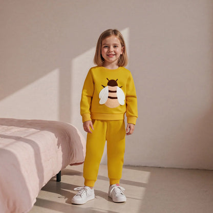 Ensemble Bébé Abeille 2 Pièces – Sweat à Manches Longues & Pantalon Confort