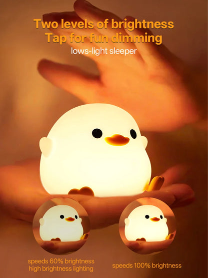 Veilleuse LED RGB Rechargable – Animaux Mignons (Tactile)