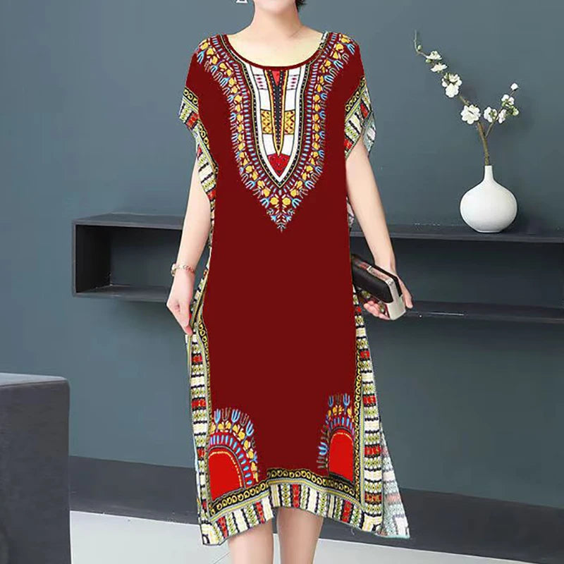 Robe de maternité bohème chic – Confort & élégance