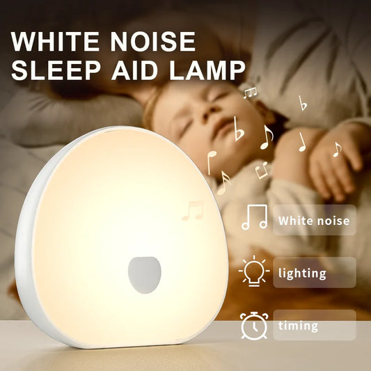 Veilleuse bébé apaisante avec 10 bruits blancs naturels – Machine à sommeil portable rechargeable