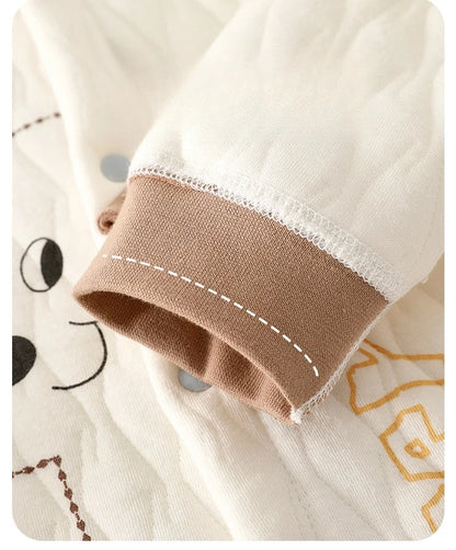 Combinaison Bébé Douillette en Coton – Chaleur & Confort pour Nouveau-né