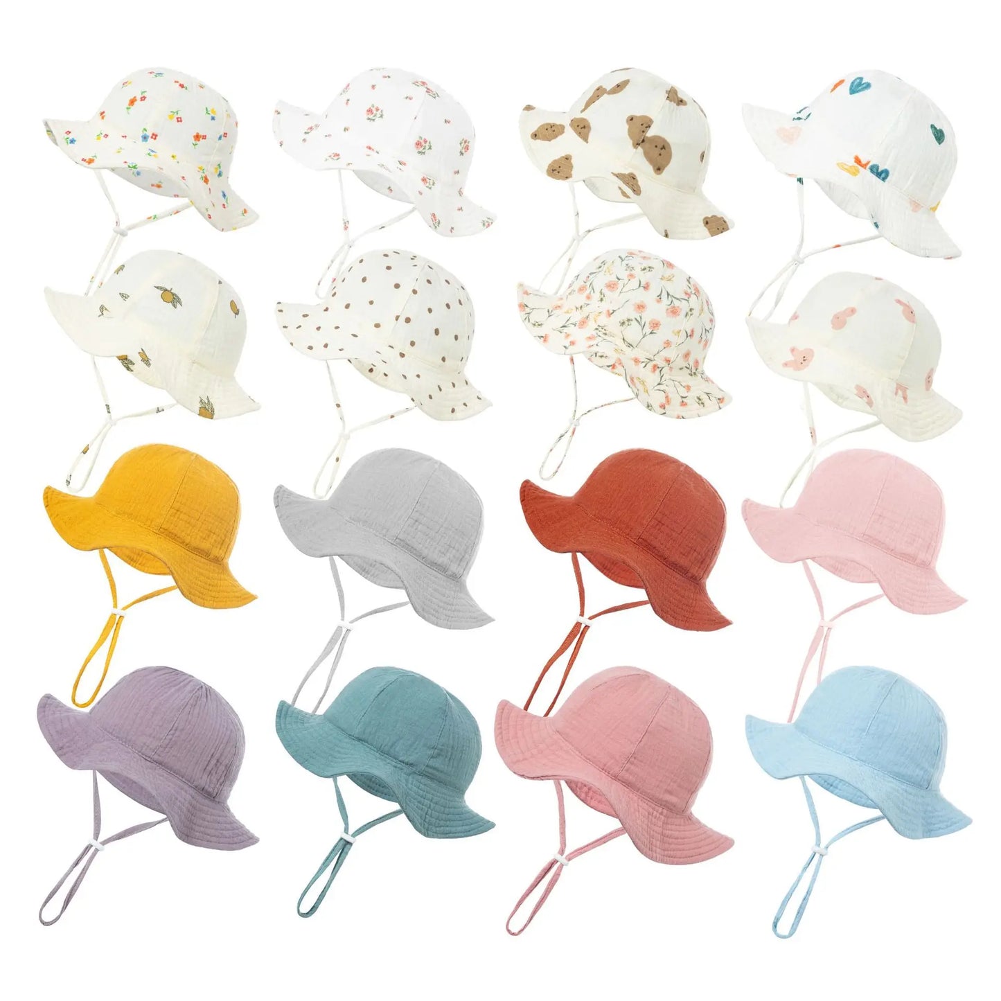 Chapeau Soleil Douce Protection™ – Bob en Coton pour Bébé (3–12 mois)
