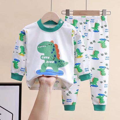 Ensemble pyjama bébé/enfant – Homewear doux – Motif cartoon – Confort quotidien
