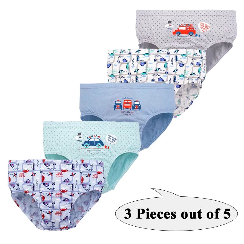 Lot de 3 Culottes Garçon en Coton Doux – Confort Petit Trésor