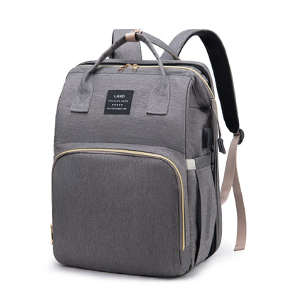 Sac à Dos Bébé avec Lit Pliable Intégré – Sac à Langer Multifonction pour Parents