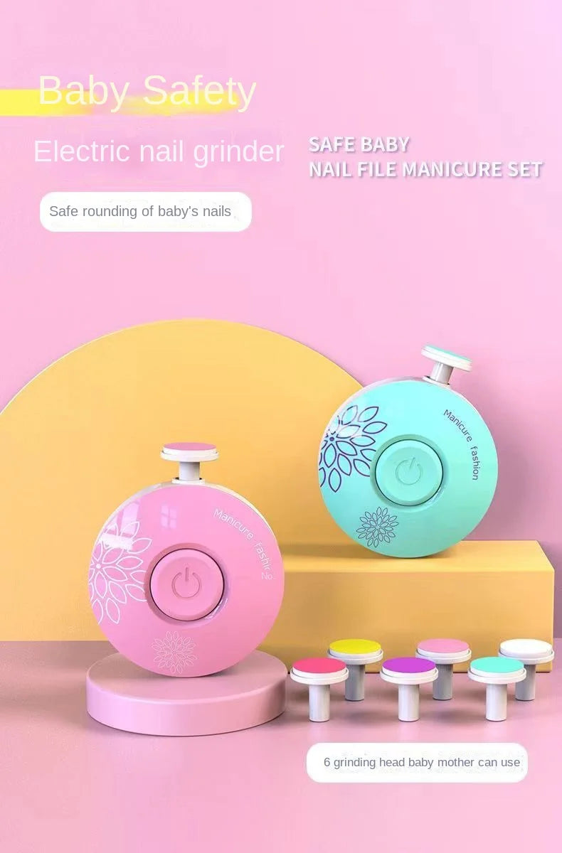 Kit manucure bébé électrique – Lime douce & sécuritaire – Pour nouveau-nés et bébés