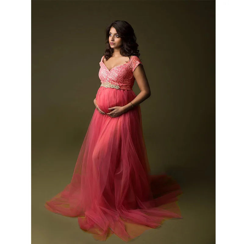 Robe Maternité Princesse – Idéale pour Séance Photo & Moments Magiques