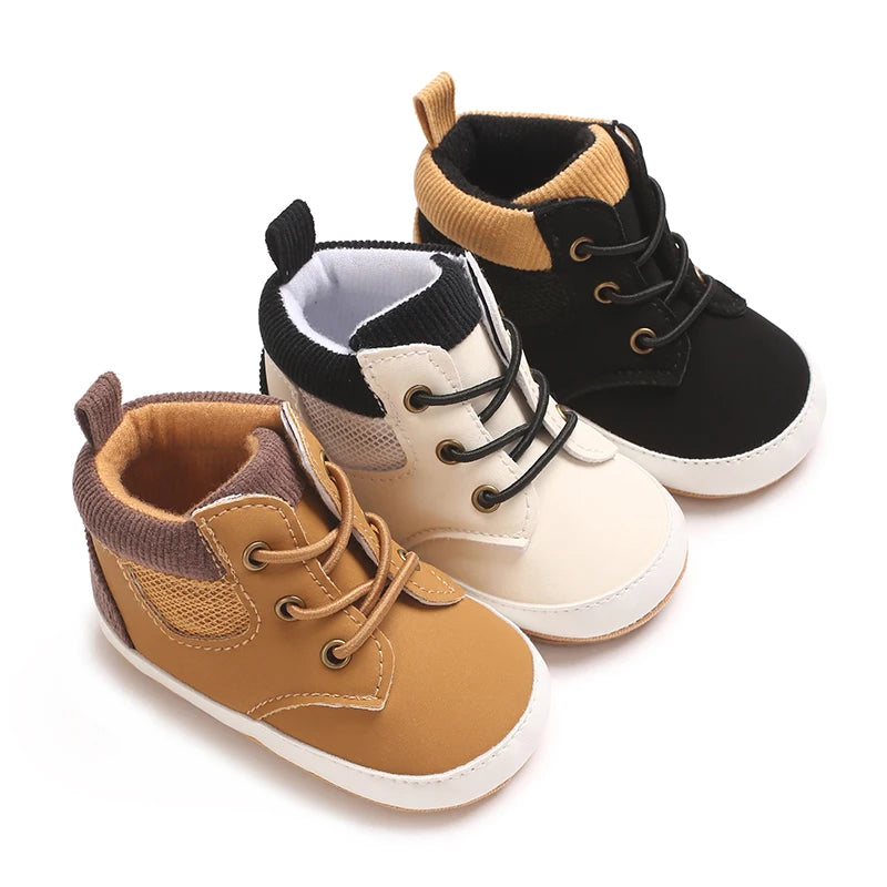 Chaussures montantes bébé antidérapantes – Souples, confortables & stylées