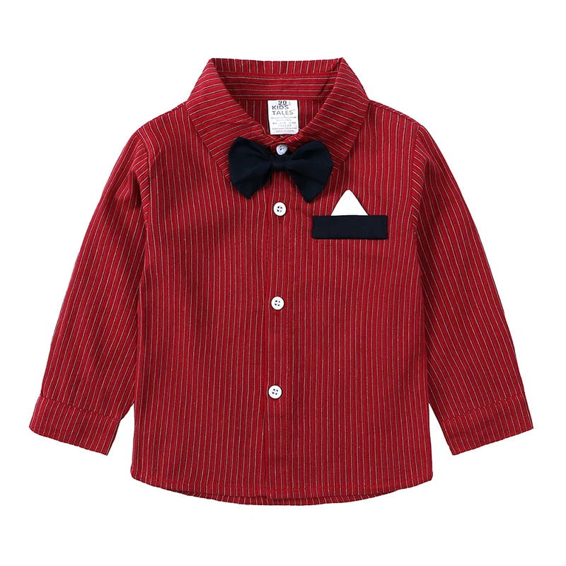 Tenue Gentleman Bébé Garçon Rouge – Ensemble Habillé avec Chapeau (Cérémonie/Anniversaire)