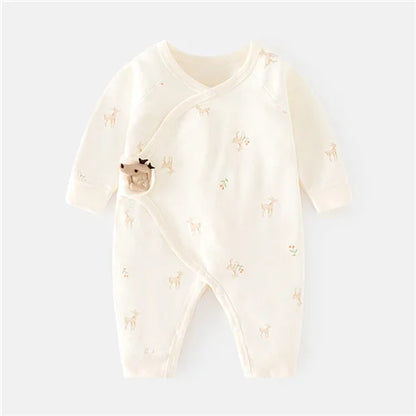 Barboteuse Douce Rêverie™ – Combinaison Bébé en Coton Confort (0–6 mois)