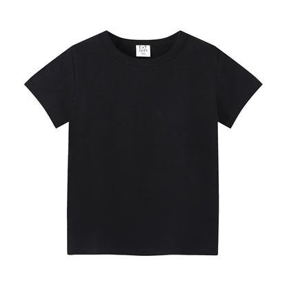 T-shirt d’été enfant unisexe en coton doux – Coupe classique