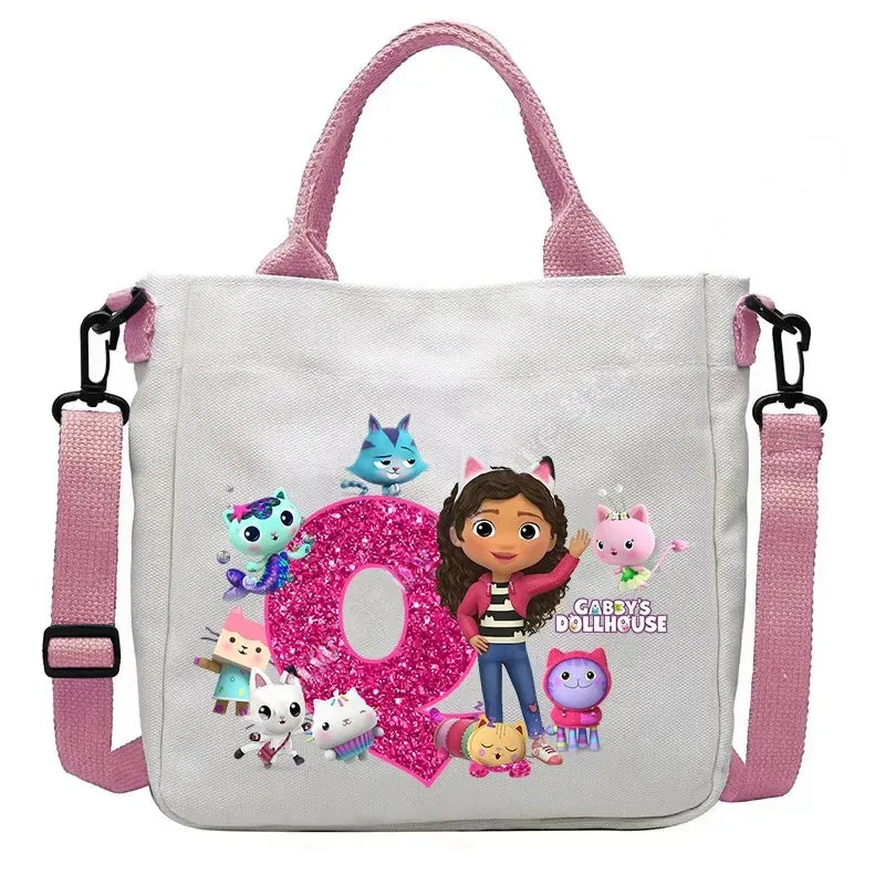 Sac à bandoulière enfant Gabby et la Maison Magique – Sac fourre-tout kawaii pour filles
