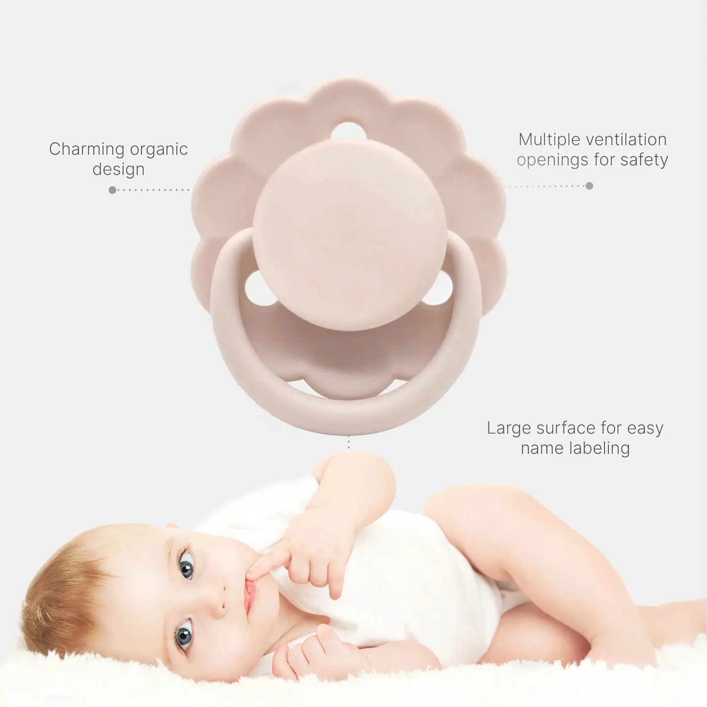 Attache-Suce Sécurisée pour Bébé – Silicone Alimentaire & Design Doux