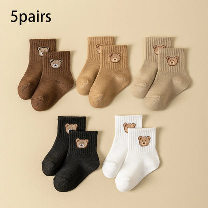 Lot de 5 paires de chaussettes bébé – Douces, respirantes et confortables | Toutes saisons