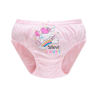 Lot de 5 Culottes Fille Licorne en Coton Doux – Confort Petit Trésor