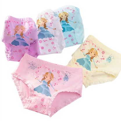 Lot de 4 Culottes Fille en Coton Doux – Confort Petit Trésor