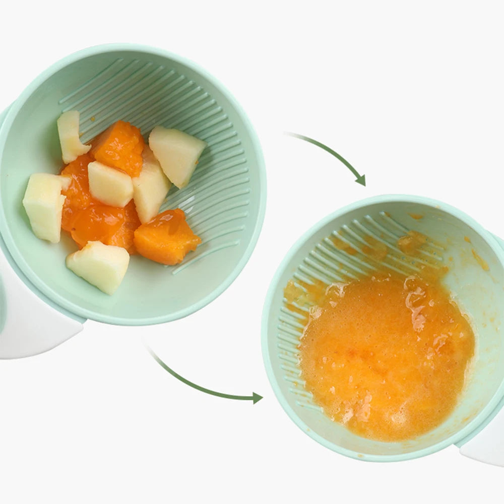 Bol broyeur manuel pour bébé – Préparation facile des purées maison