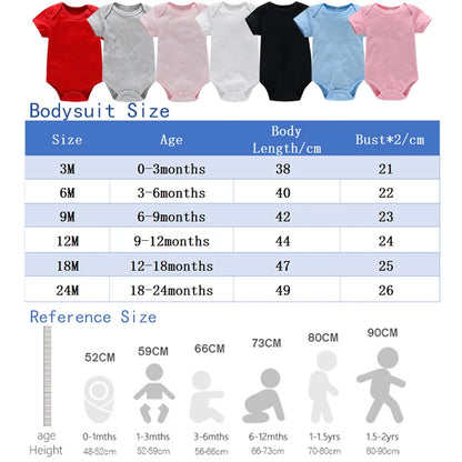 Body bébé 100 % coton – Onesie manches courtes, imprimé dessin animé, tenue d’été