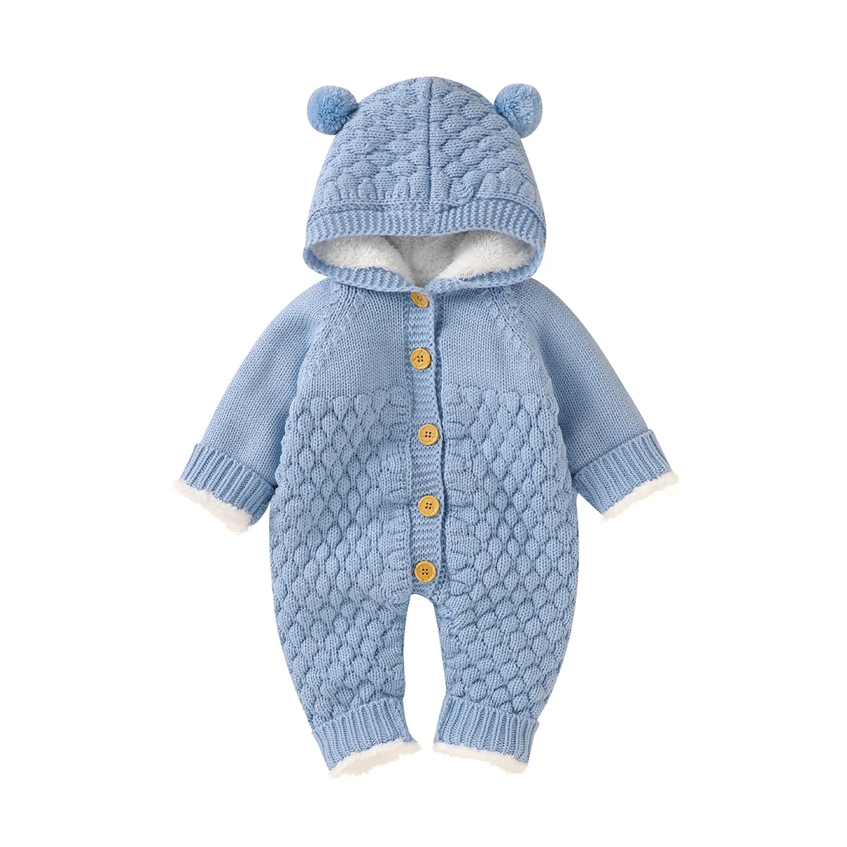 Barboteuse d'oreille 3D à manches longues pour bébés filles, combinaisons de batterie, tenues d'automne, vêtements en coton pour bébés, tenues de printemps, 0-24M