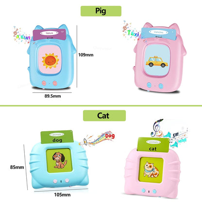 Machine d’Apprentissage Parlante avec Cartes Flash – Jouet Éducatif Multilingue pour Tout-Petits