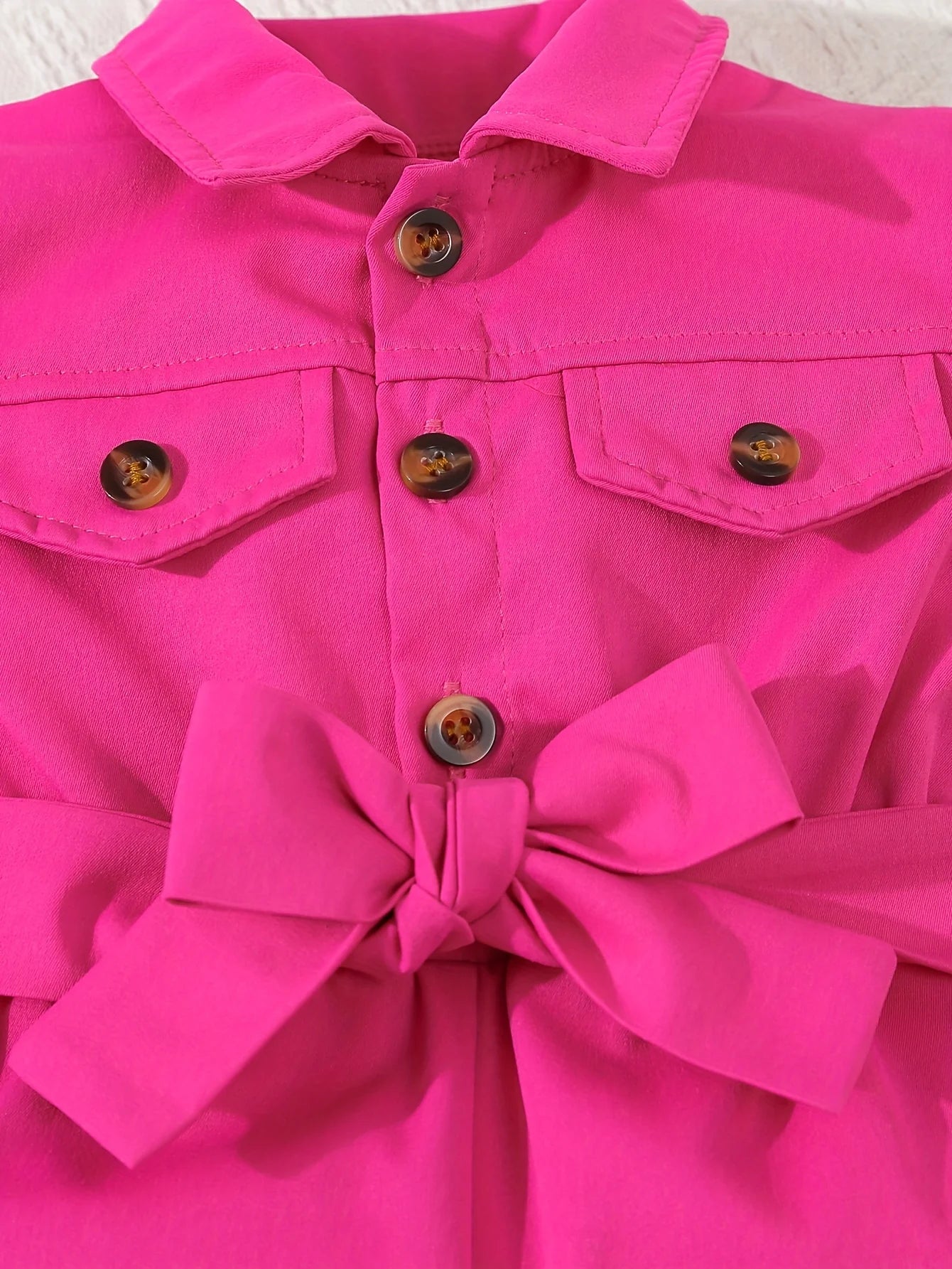 Combinaison Bébé Fille Rose Fuchsia – Look Tendance