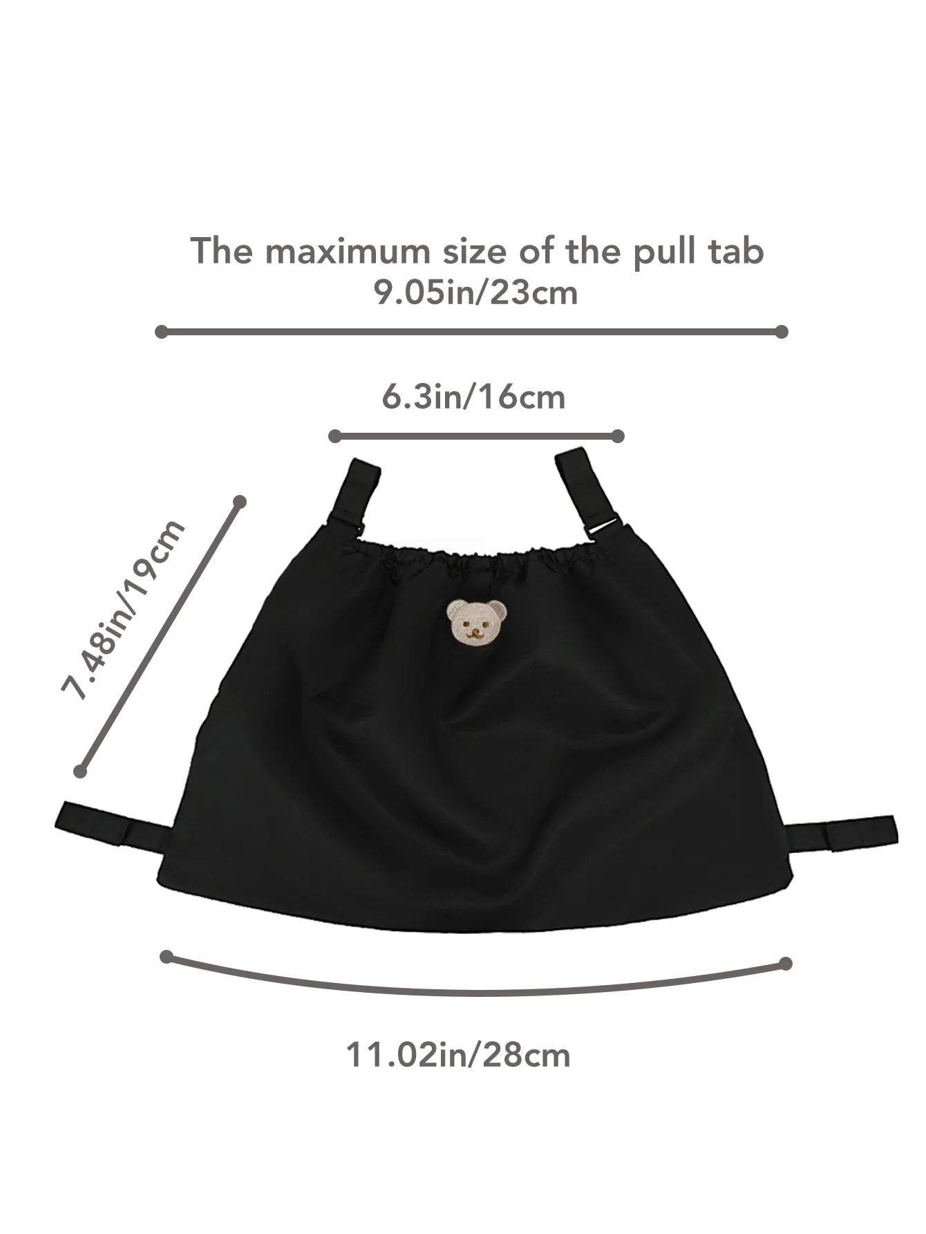 Sac de Rangement Suspendu pour Poussette Bébé – Organisateur Pratique pour Couches et Accessoires