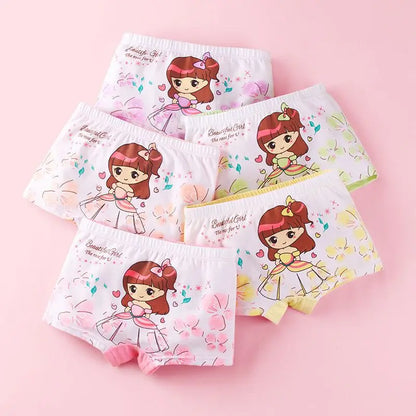 Lot de 4 Culottes Fille en Coton Doux – Confort Petit Trésor