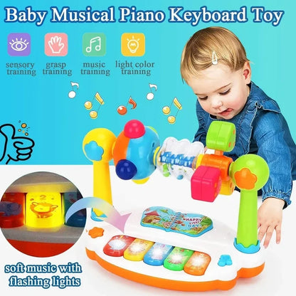Piano Musical Éveil Bébé – Jouet Interactif Son & Lumière pour Tout-Petits