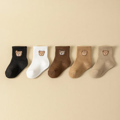 Lot de 5 paires de chaussettes bébé – Douces, respirantes et confortables | Toutes saisons