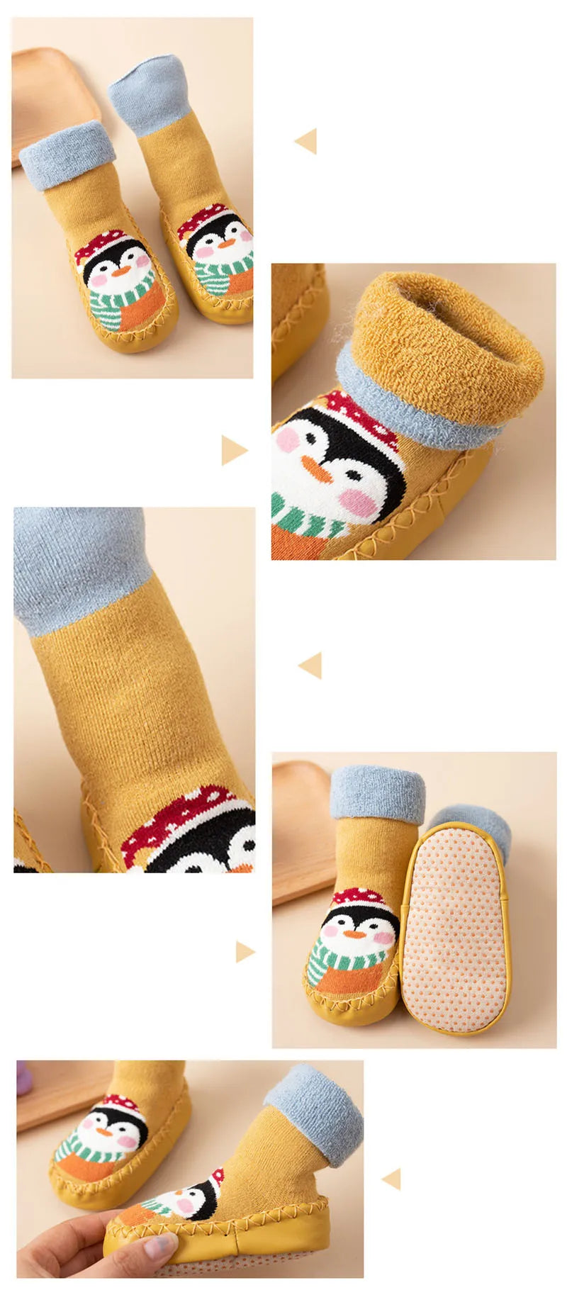 Chaussettes-Chaussures Bébé Antidérapantes – Premiers Pas