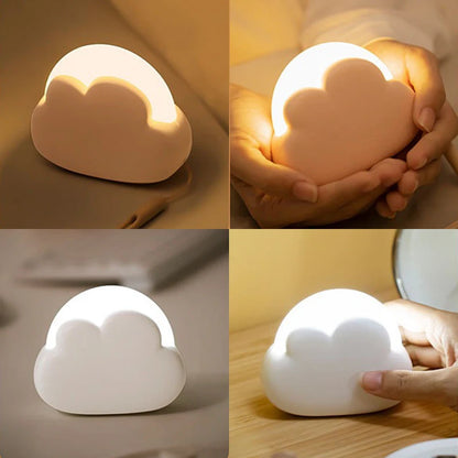 Veilleuse Nuage Lumineux™ – Lampe LED Rechargeable pour Chambre Bébé