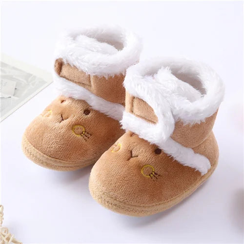 Bottines d’Hiver Douces et Chaudes pour Nouveau-Né – Premiers Pas Bébé Fille & Garçon