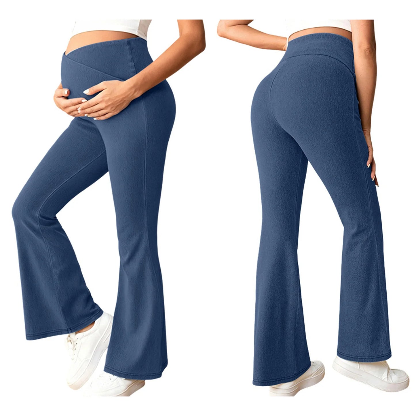 Jean de Maternité Évasé Premium – Confort & Style pour Future Maman