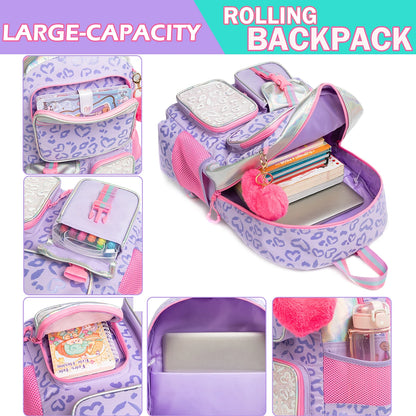 Sac à dos scolaire Meetbelfy pour filles – Cartable esthétique style preppy, sac à livres léger pour école primaire