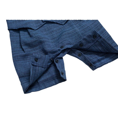 Ensemble Bébé Garçon “Petit Gentleman” – Barboteuse Habillée + Casquette | 0–12 Mois