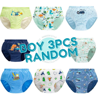 Lot de 3 Culottes Garçon en Coton Doux – Confort Petit Trésor