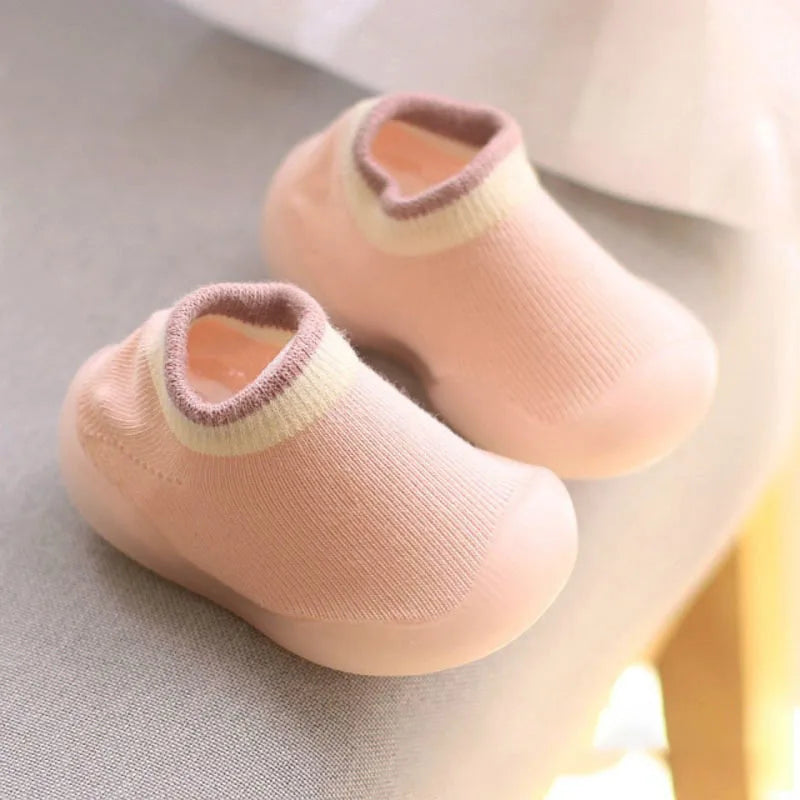 Chaussures Bébé Premiers Pas – Semelle Souple en Caoutchouc (0-4 ans)