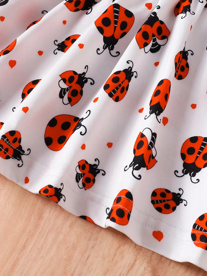 Ensemble Fille 2 Pièces Coccinelle – Robe + Pantalon Jean (1–3 ans)