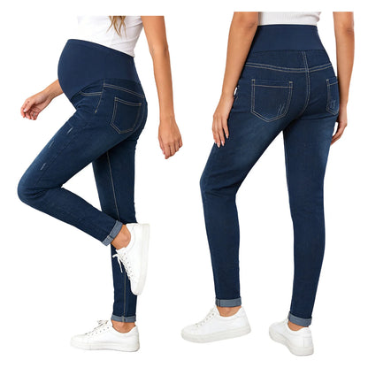 Jean Maternité Confort Absolu – Taille Haute avec Soutien Évolutif