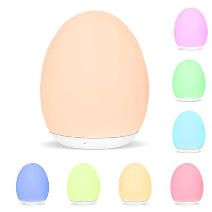 Veilleuse bébé tactile rechargeable RGB – Lampe de nuit douce avec télécommande