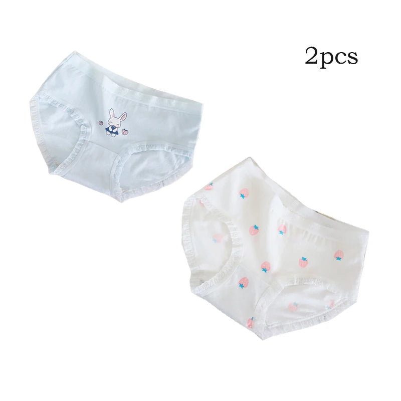 Lot de 2 Culottes Fille en Coton Doux – Confort Petit Trésor